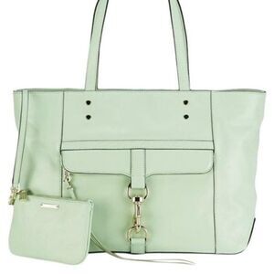 Rebecca Minkoff Bowery Aloe leather tote bag
